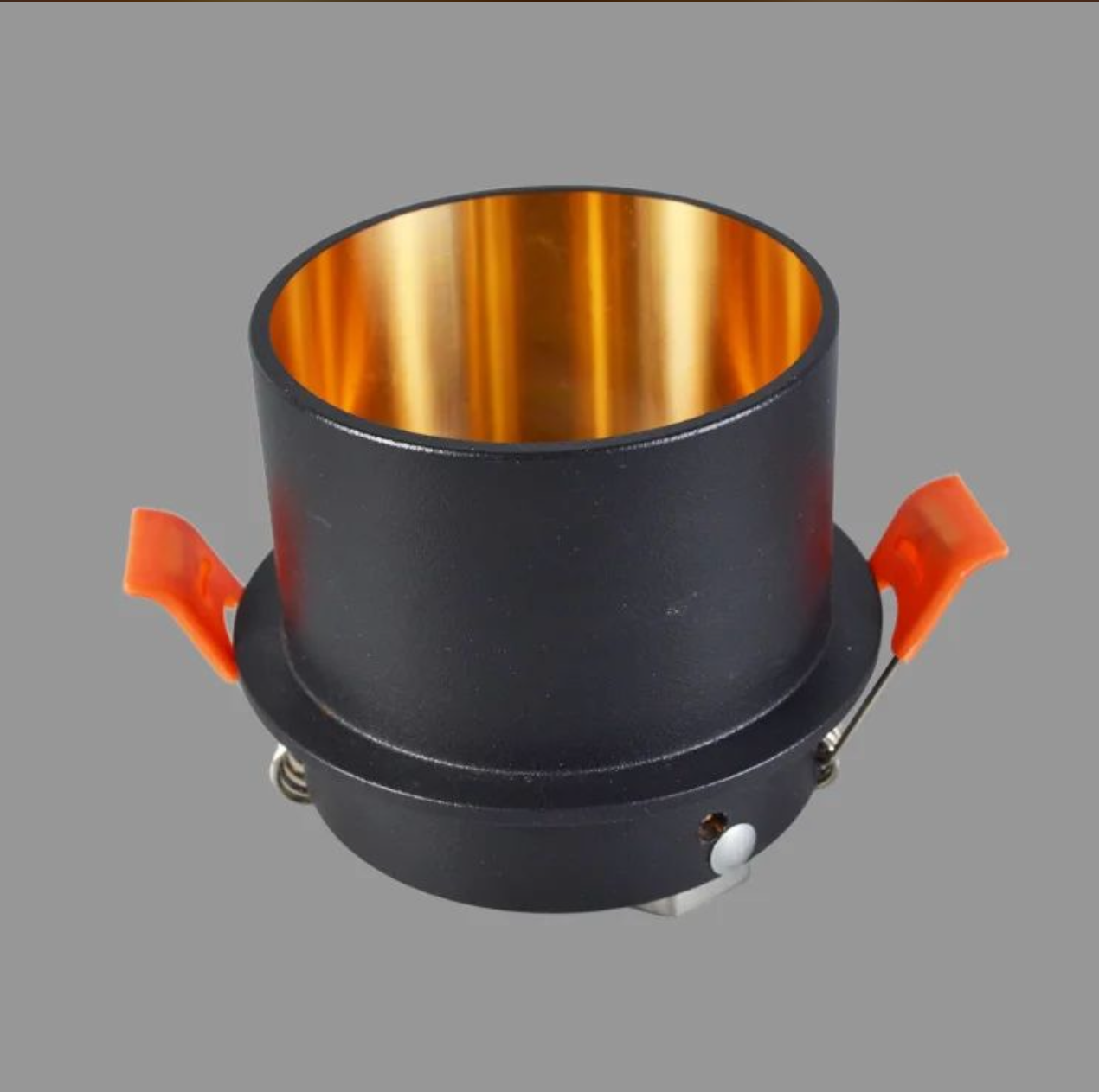 Spot encastrable en aluminum rond Noir et bronze DOWN-RDLA-108- BRZ/BK