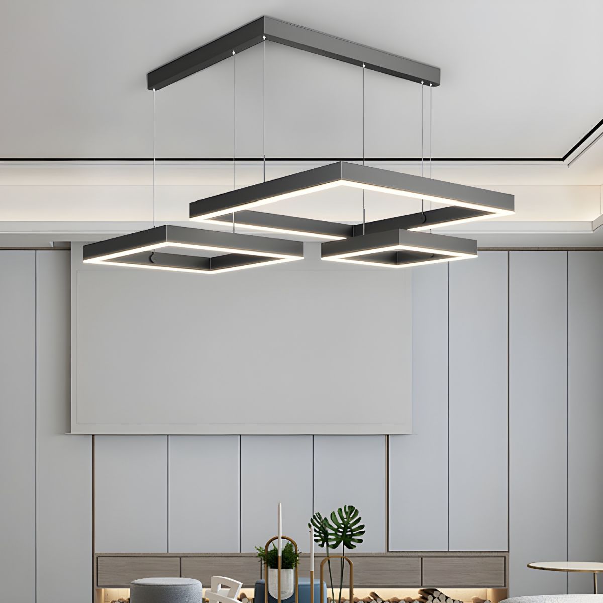 Lustre acrylic 3 éléments