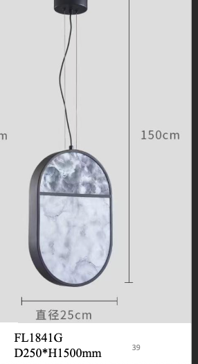 Suspension décorative marble effect