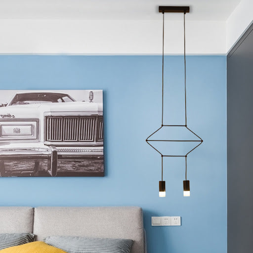 Suspension Svana 2 éléments noire