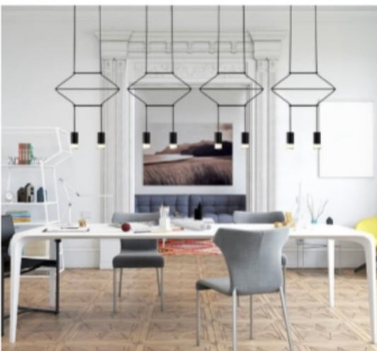 Suspension Svana 2 éléments noire