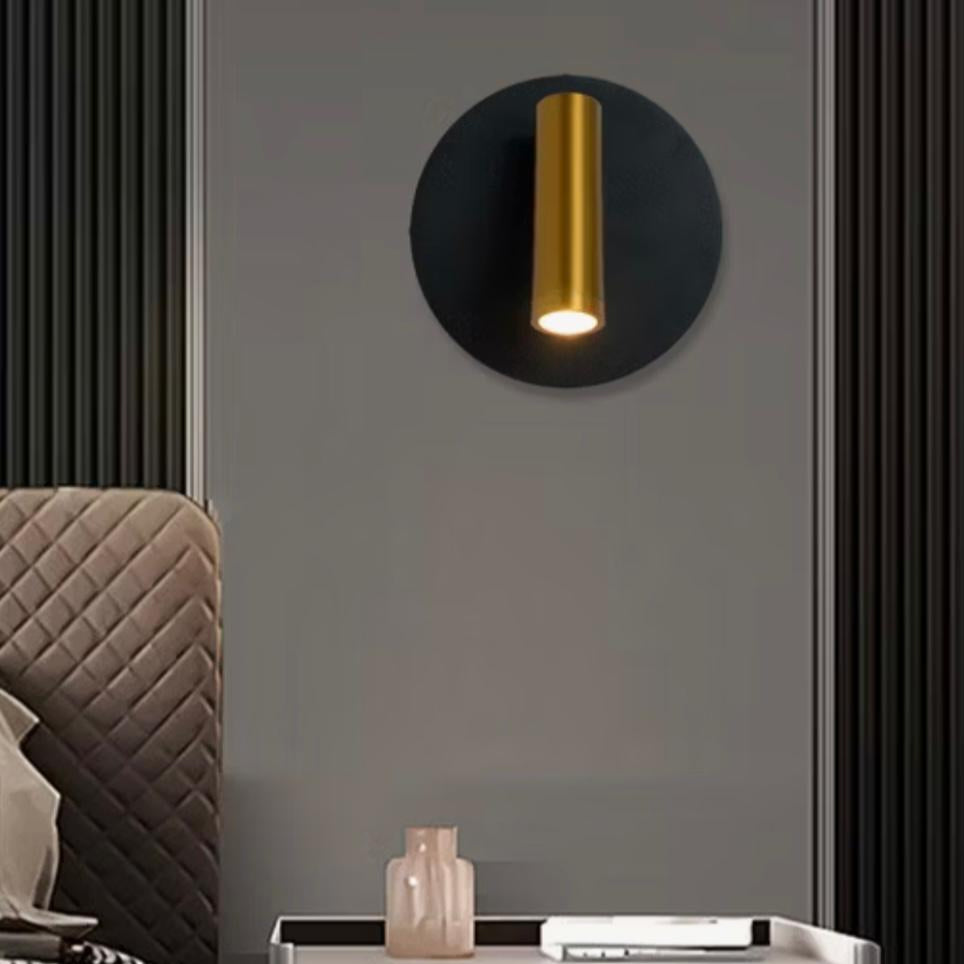 Liseuse tête de lit Dorée Ronde